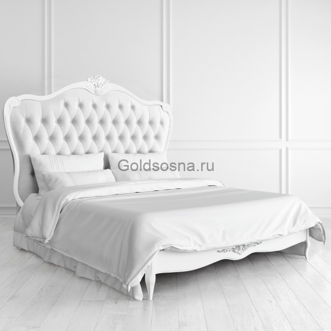 Кровать двуспальная Silvery Rome G526/G528 с мягким изголовьем Кровать двуспальная Silvery Rome G526/G528 с мягким изголовьем