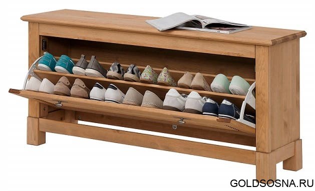 Тумба под обувь Рауна-01 (бейц/масло)