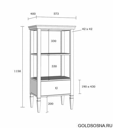 Этажерка Ольса 02 (h-1158) Этажерка Ольса 02 (h-1158)