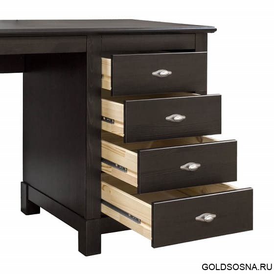 Стол письменный Рауна 08 2-х тумбовый (колониал)