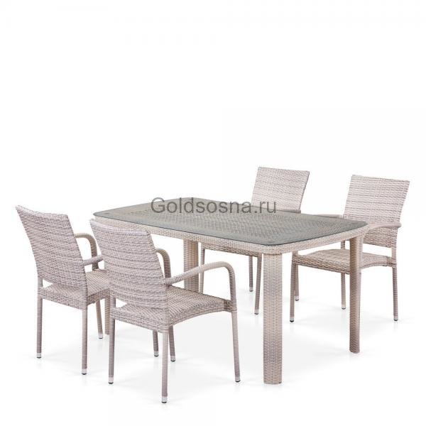 Комплект плетеной мебели из ротанга T51A/Y376-W85-150x85 4Pcs