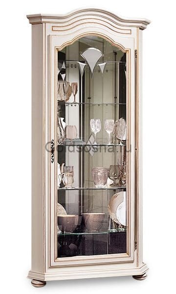 Шкаф с витриной угловой Давиль ММ-126-50П