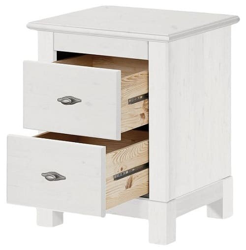 Тумба прикроватная Рауна 02 (белый воск УКВ) Тумба прикроватная Рауна 02 (белый воск УКВ)
