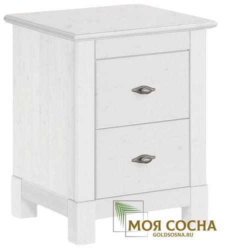 Тумба прикроватная Рауна 02 (белый воск УКВ) Тумба прикроватная Рауна 02 (белый воск УКВ)