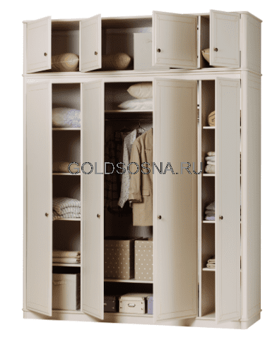 Шкаф Бетти 4-ств №2 с антресолью Шкаф Бетти 4-ств №2 с антресолью