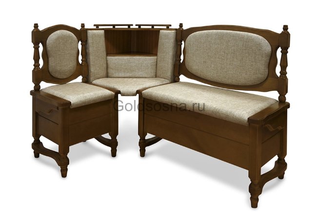 Угловой диван Картрайд с углубленным ящиком