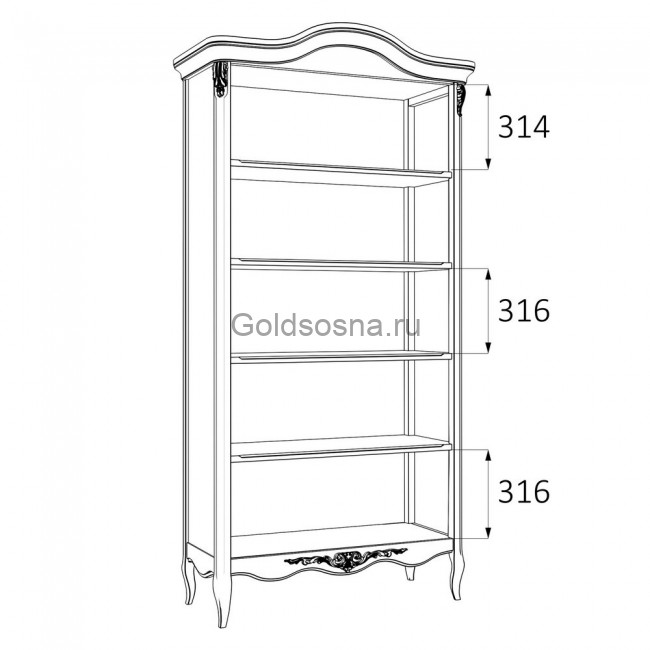 Книжный шкаф Nocturne 2