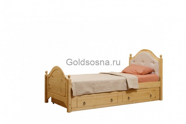 Кровать Кая 2 мягкая с ящиками