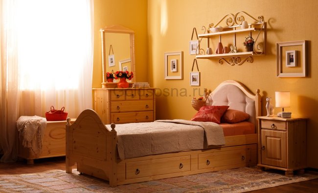 Кровать Кая 2 мягкая с ящиками