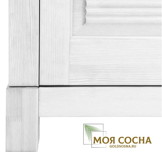 Шкаф для посуды Рауна 20 (белый воск УКВ) Шкаф для посуды Рауна 20 (белый воск УКВ)