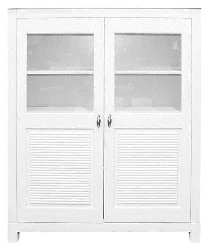 Шкаф для посуды Рауна 20 (белый воск УКВ) Шкаф для посуды Рауна 20 (белый воск УКВ)