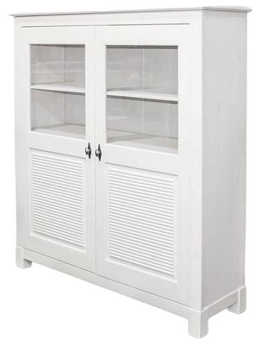 Шкаф для посуды Рауна 20 (белый воск УКВ) Шкаф для посуды Рауна 20 (белый воск УКВ)