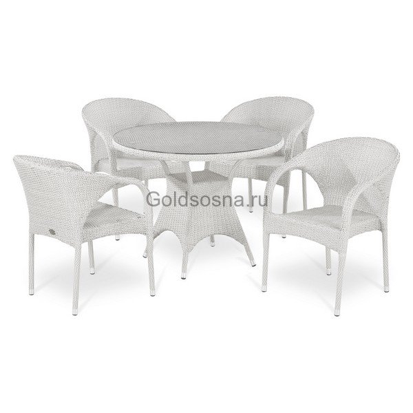 Комплект плетеной мебели из ротанга T220CW/Y290W-W2 White 4Pcs Комплект плетеной мебели из ротанга T220CW/Y290W-W2 White 4Pcs