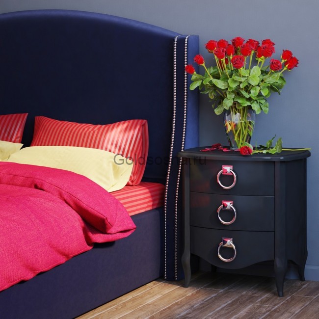 Прикроватная тумба 3 ящика Opera Estate Прикроватная тумба 3 ящика Opera Estate