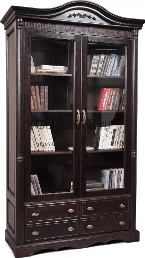 Шкаф для книг Паола 2151 с ящиками БМ672