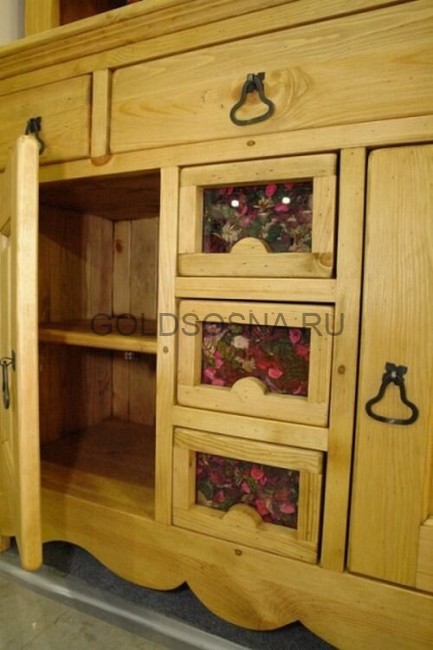 Буфет Rehausse 125 c ящиками со стеклом