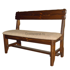 Скамья Русич (кожа-ткань)