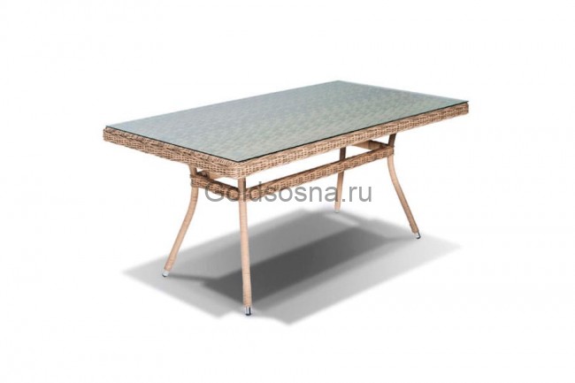 Стол Латте, соломенный 1600х900 Стол Латте, соломенный 1600х900