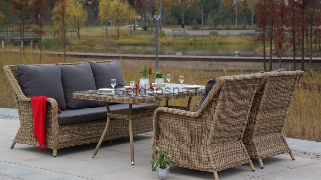 Стол Латте, соломенный 1600х900 Стол Латте, соломенный 1600х900