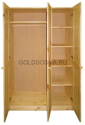 Шкаф 3-х дверный комбинированный Оскар 3