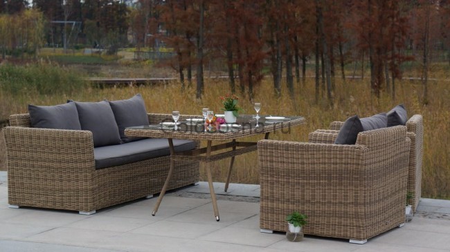 Стол Латте, соломенный 2000х900 Стол Латте, соломенный 2000х900