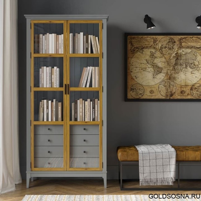 Шкаф для книг Квадро-С 220/04