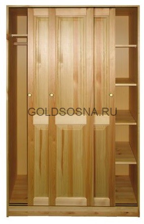 Шкаф-купе 3-х дверный комбинированный Оскар 3