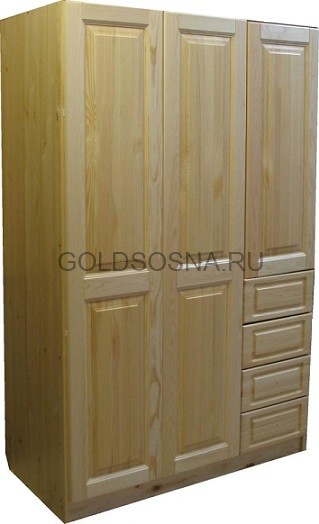 Шкаф 3-х дверный с 4-мя ящиками Оскар 3 Шкаф 3-х дверный с 4-мя ящиками Оскар 3